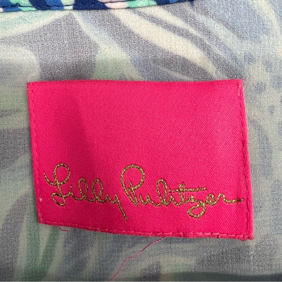 Lilly Pulitzer Evah Shift Dress Print:- Ready Set Gecko - Picture 3 of 7